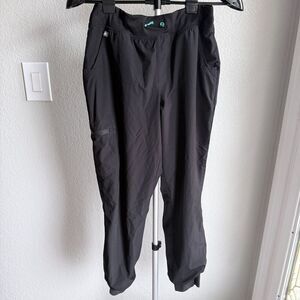 Figs Technical Collection Women's Black Jogger Scrub Pants Nursing Doctor Sze M